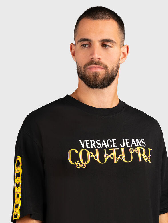 Oversized T-shirt with logo print - 4