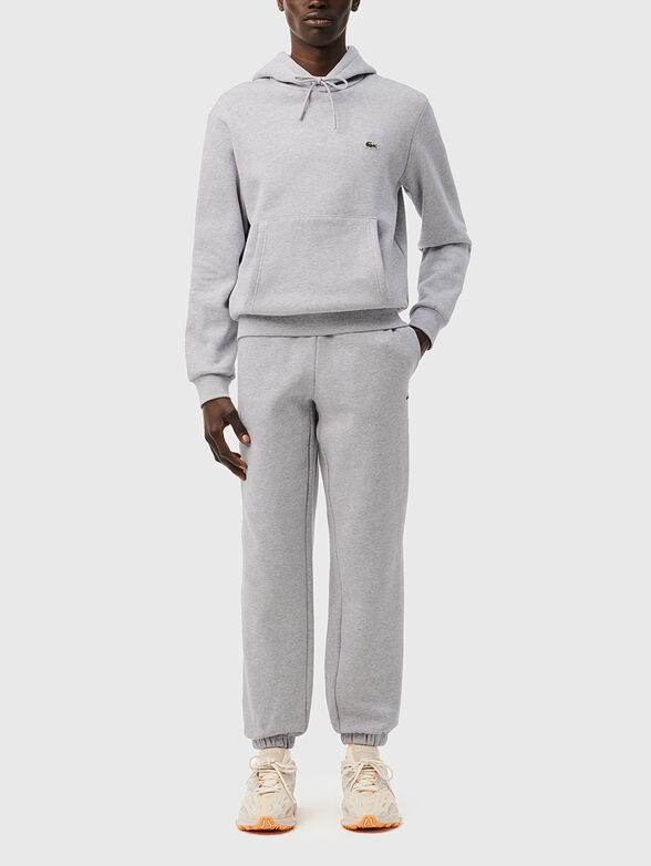 Hooded sweatshirt with logo accent - 2