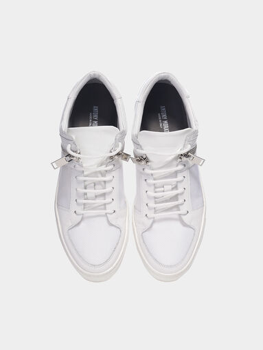 White leather sneakers - 5