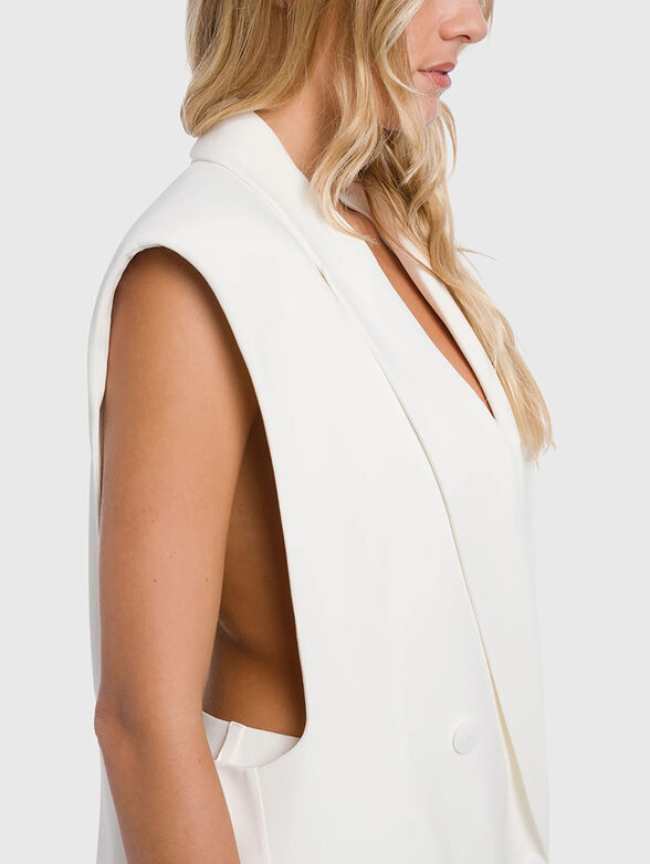 Oversized viscose blend vest - 4