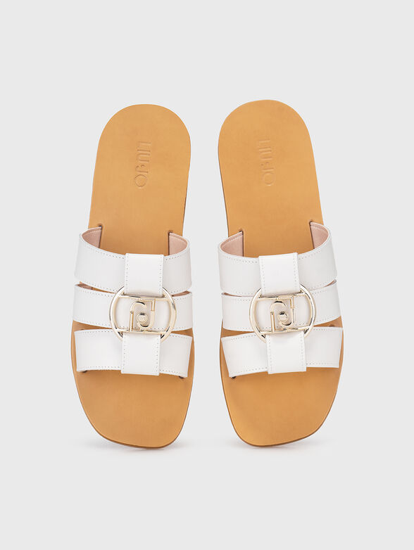 SABA slippers in white  - 6