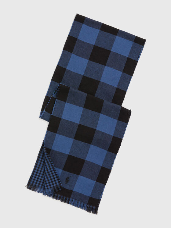 Кариран памучен шал - 1