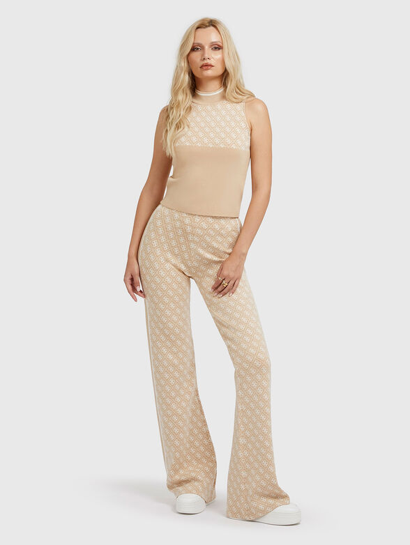 LISE top with monogram logo - 2