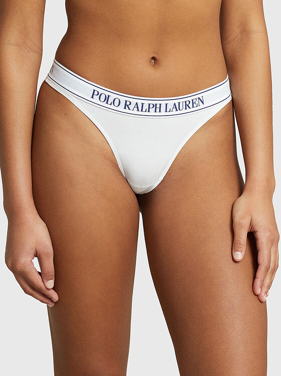 Thong with logo detail - 1