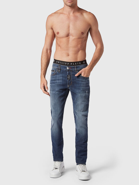 Blue jeans with washed effect - 3