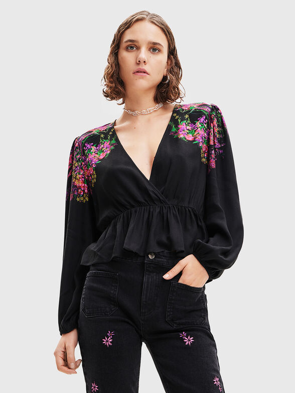 LORNA blouse with floral print - 0