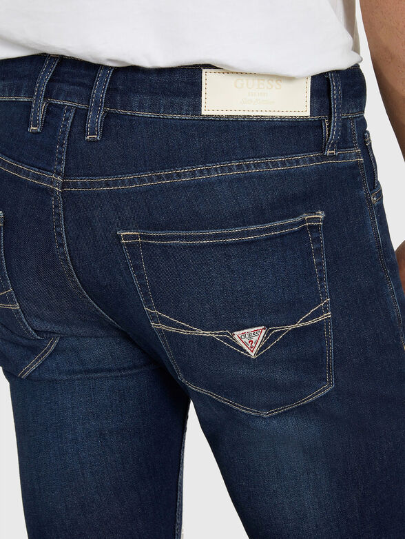 Slim fit jeans in dark blue - 3