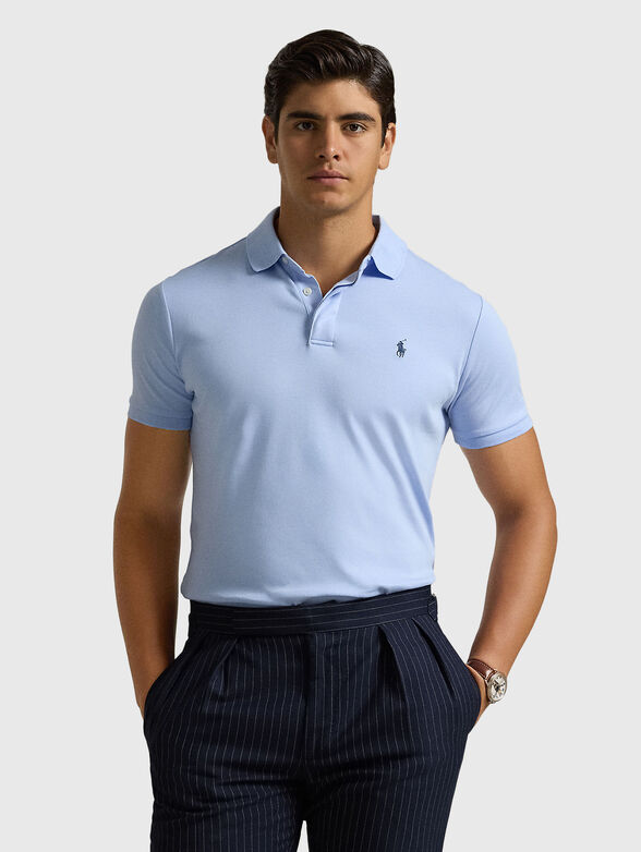 Polo shirt in light blue colour - 1