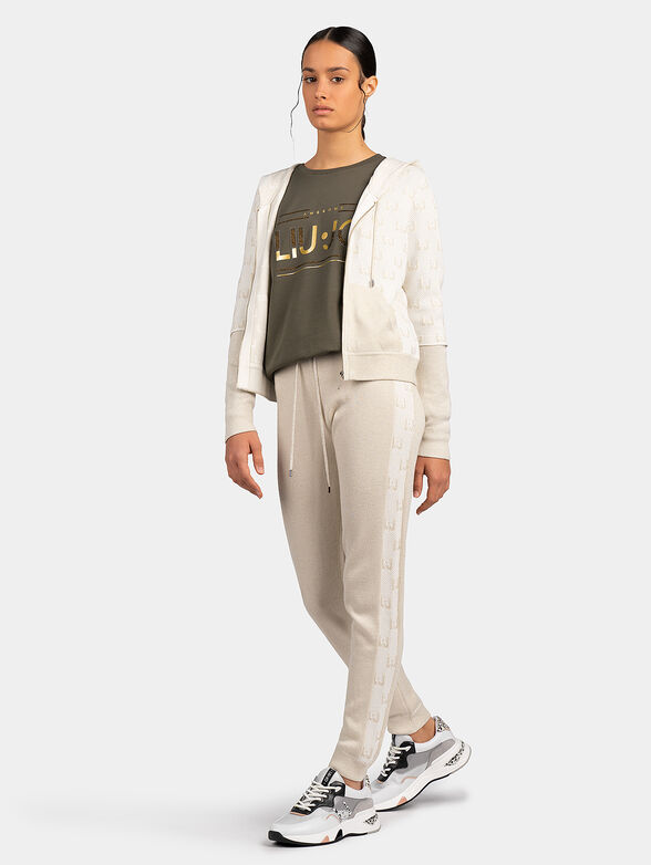 Sports pants with glamorous lurex threads - 4