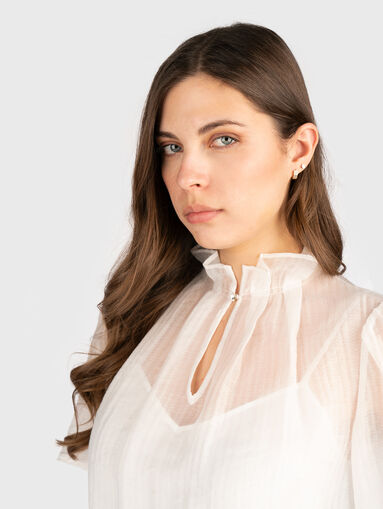 Blouse with wide sleeves - 4