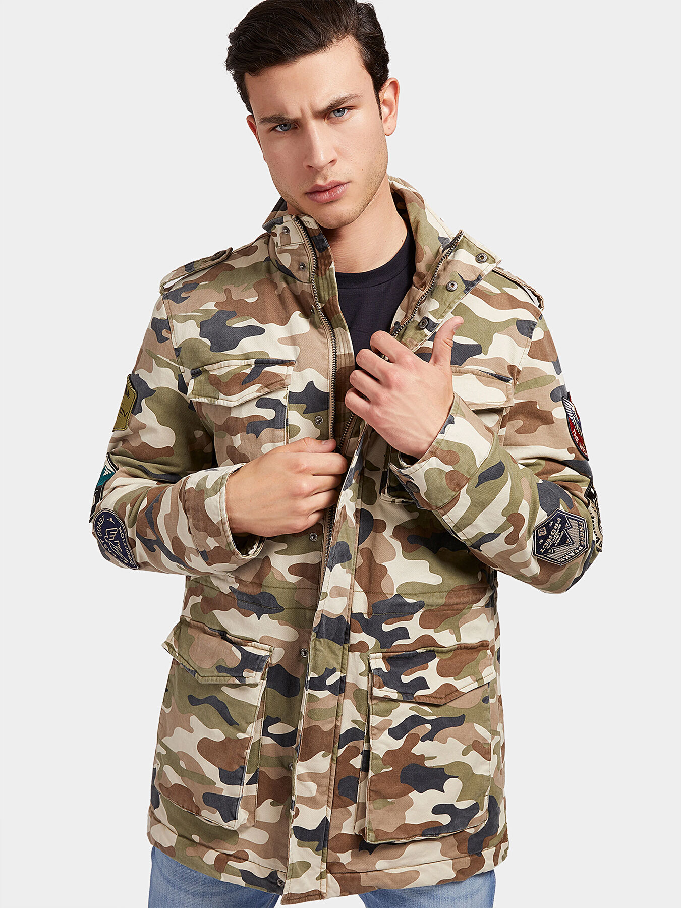 Guess camouflage jacket 2025
