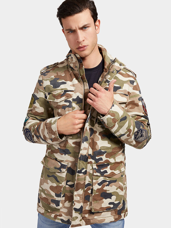 Camouflage print jacket - 1