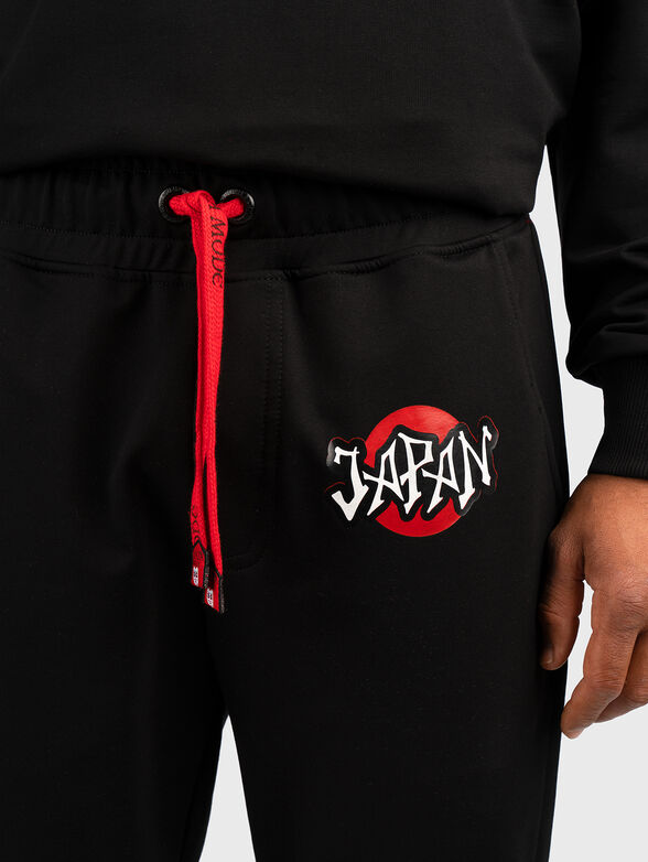 MILANO JS007 sweatpants with contrast print  - 4
