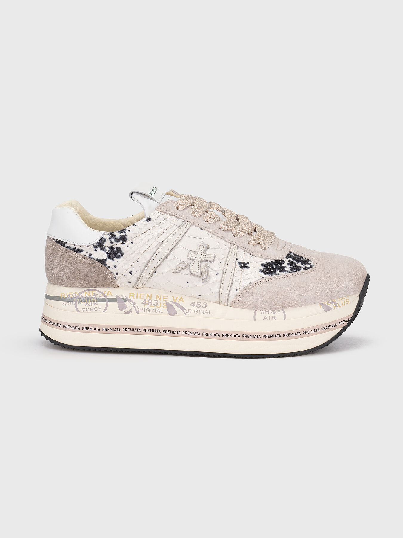 Premiata platform sneakers hotsell