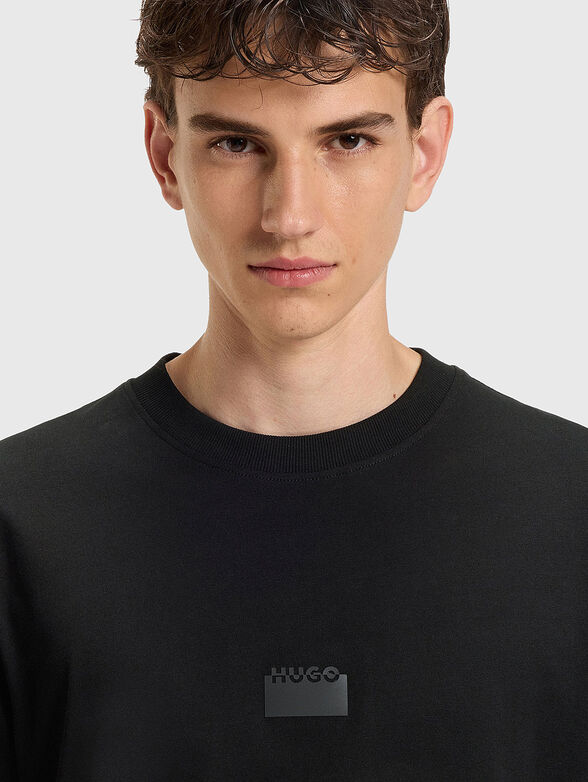 Cotton T-shirt with accent back - 4