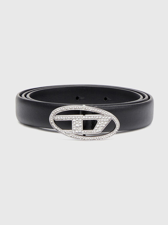 Кожен колан OVAL D LOGO B-1DR STRASS - 1