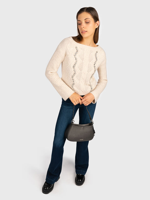 Sweater with rhinestone detail  - 2