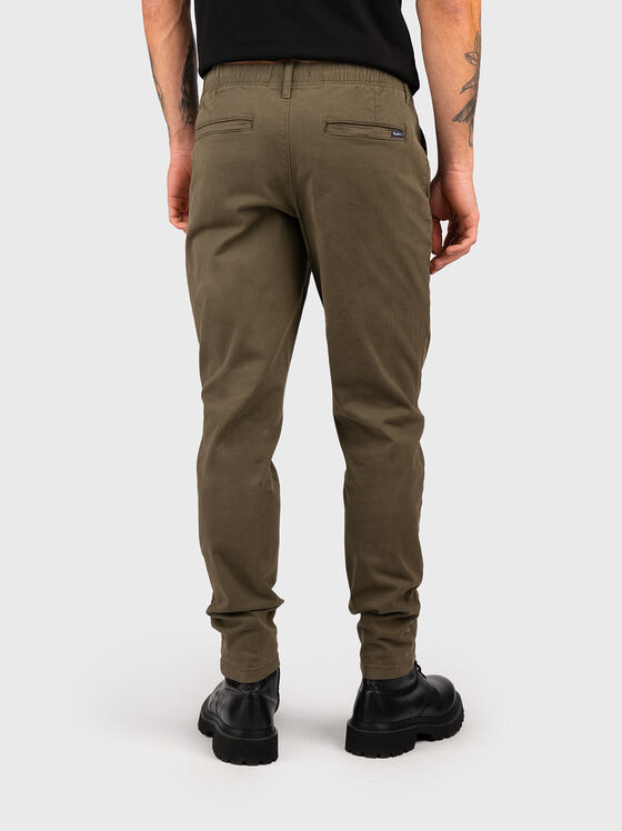 Зелен панталон с връзки  - 2