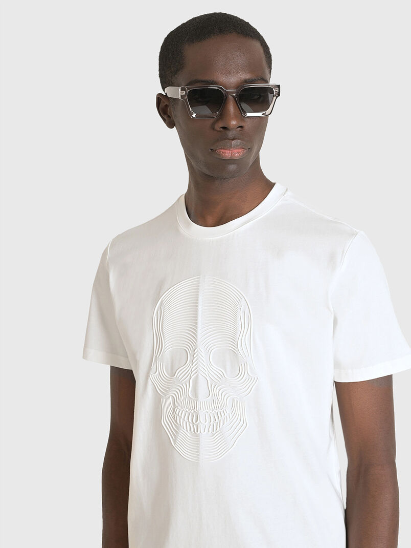 Cotton T-shirt with print - 3