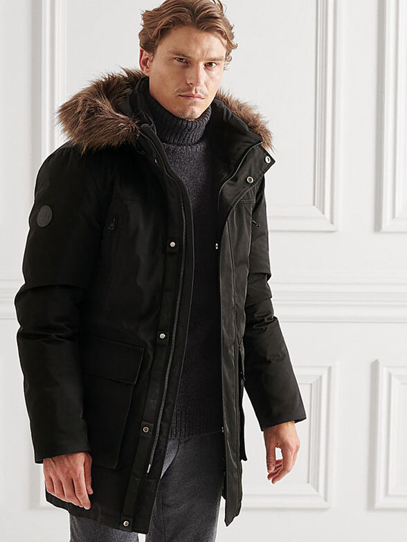 Winter jacket with a hood - 1