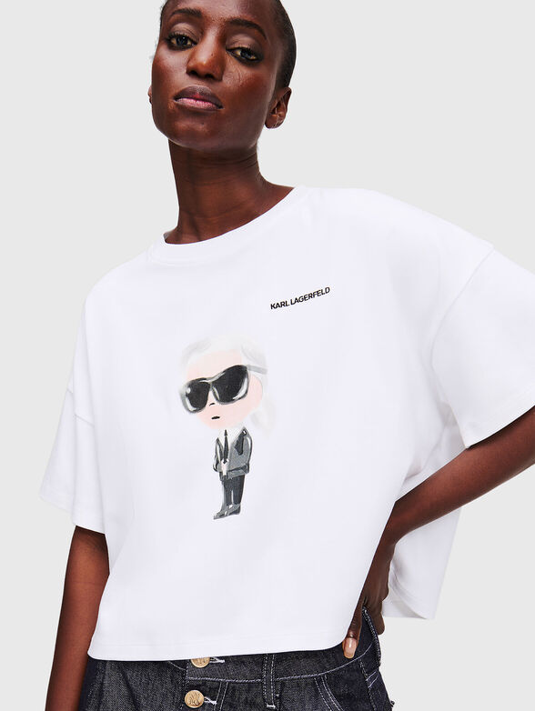 Cotton T-shirt with logo print - 4