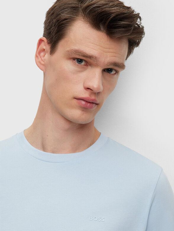 Beige cotton T-shirt - 4