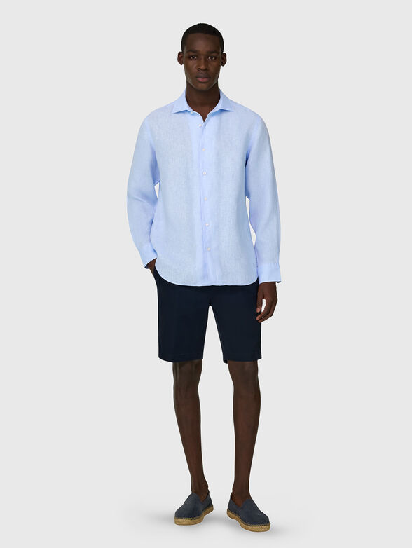 Light blue linen shirt  - 2