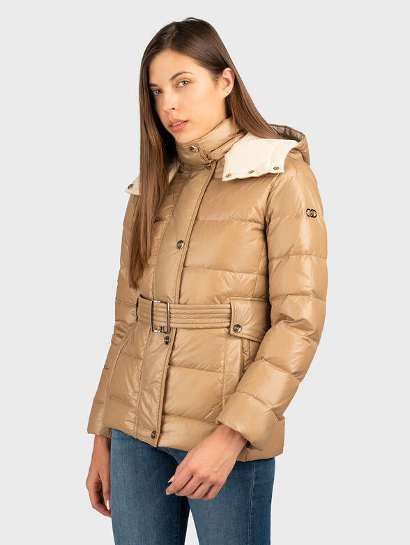  Jacket with hood and waist belt - 1