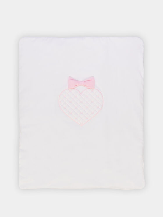 Памучно одеяло с лого бродерии - 1