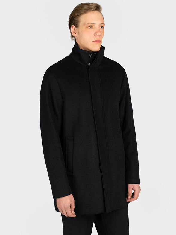 Wool blend zipped coat - 2