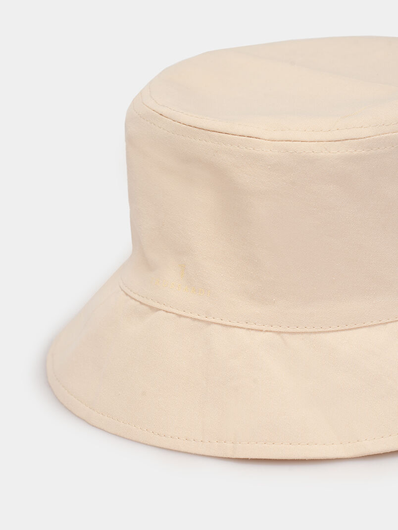 Bucket hat in ecru color - 3