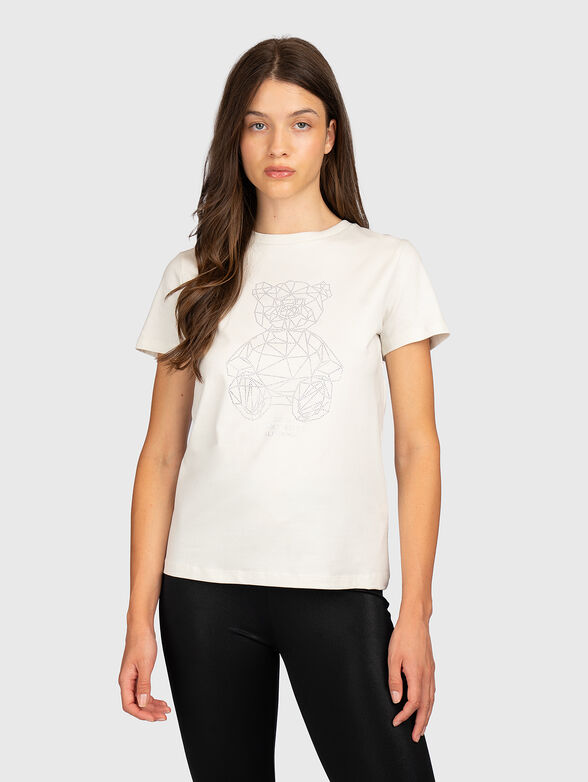 Cotton-blend T-shirt  - 1
