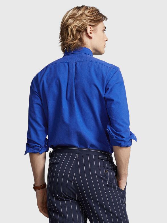 Logo-embroidered shirt in cotton  - 3