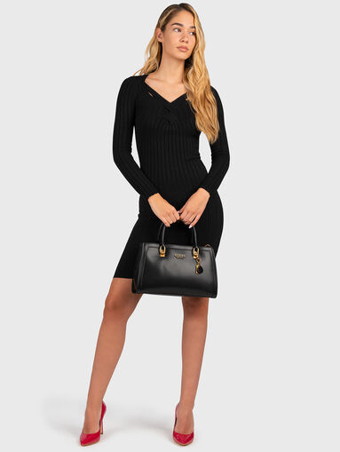 GABRIELLE black knitted dress - 3
