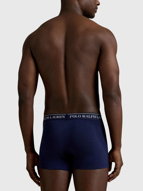 Set of three pairs of boxer shorts with a logo - 3