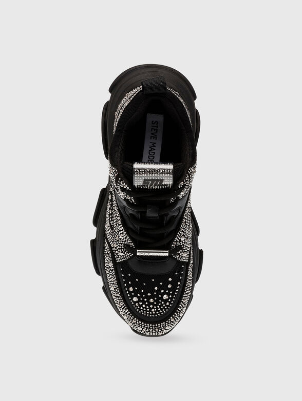 PRIVY sneakers in beige with rhinestones - 6