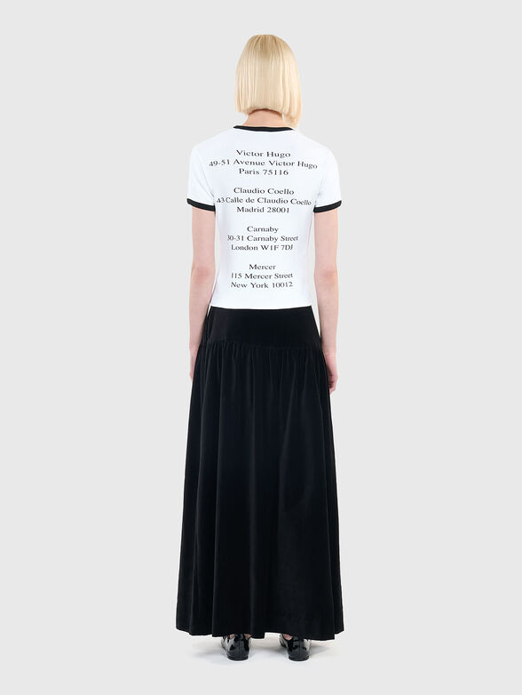 White T-shirt with contrasting print - 1