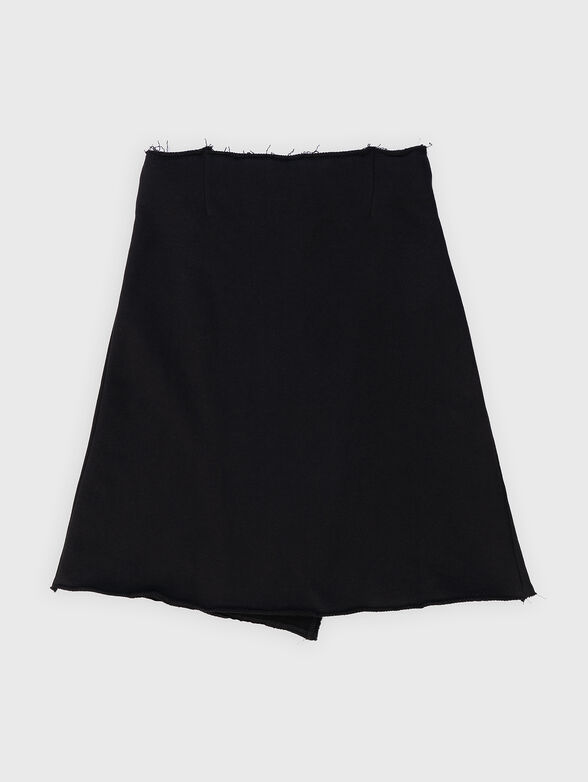Asymmetric skirt with logo print - 2
