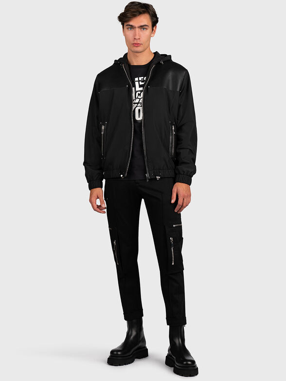 Black t-shirt with print - 4