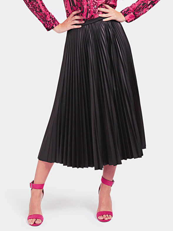 RAMONA Faux leather pleated skirt - 2