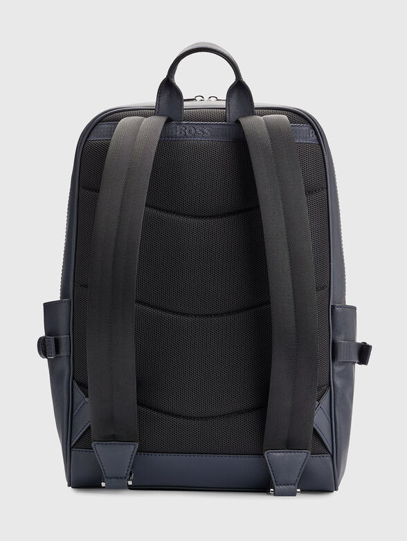 ZAIR black backpack with saffiano effect - 3