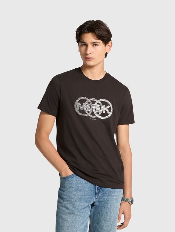 Cotton T-shirt with logo print - 1