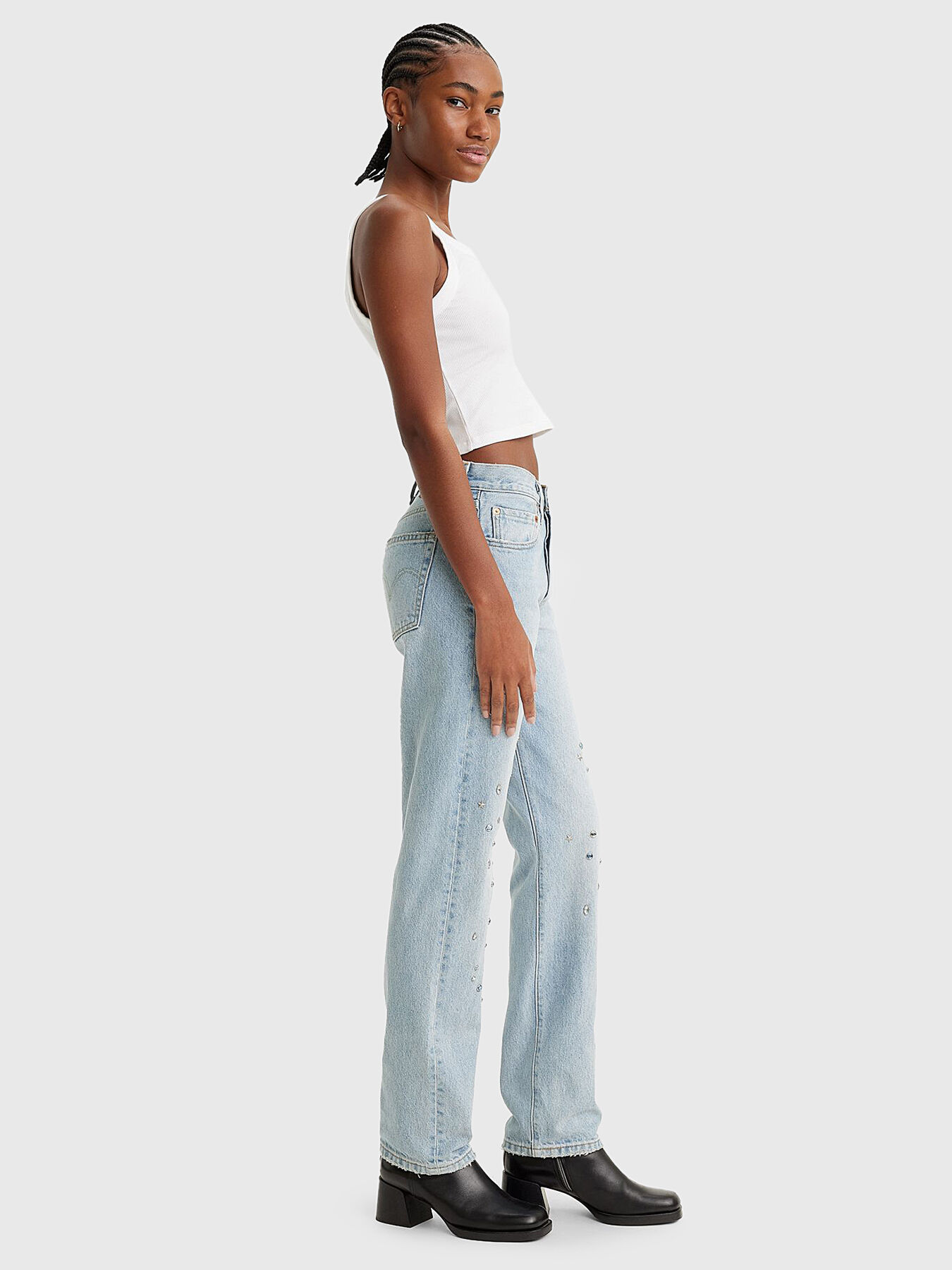 Levi's embellished jeans cheap