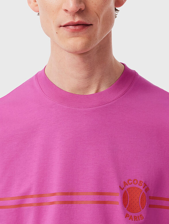 Cotton T-shirt in dark blue - 4