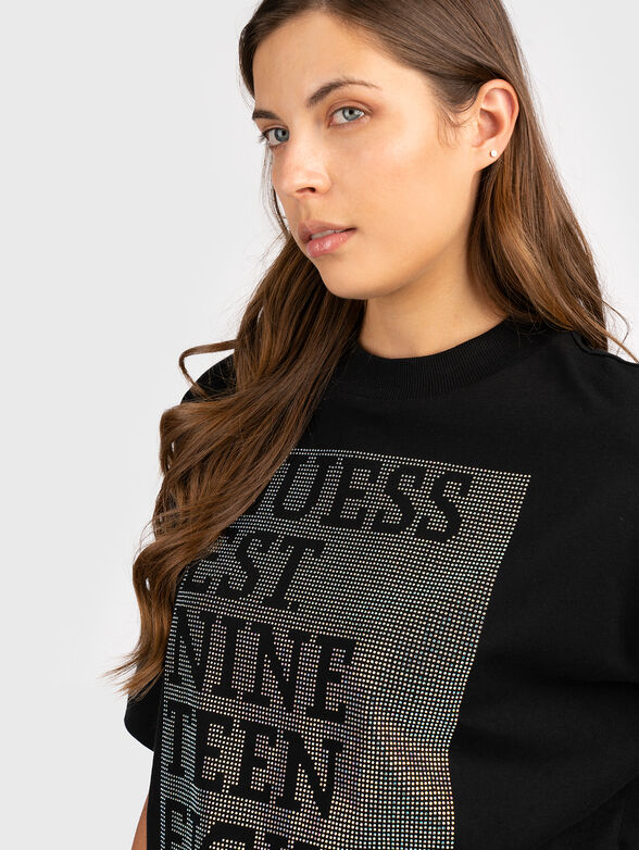 SHINY BOX cotton T-shirt  - 4