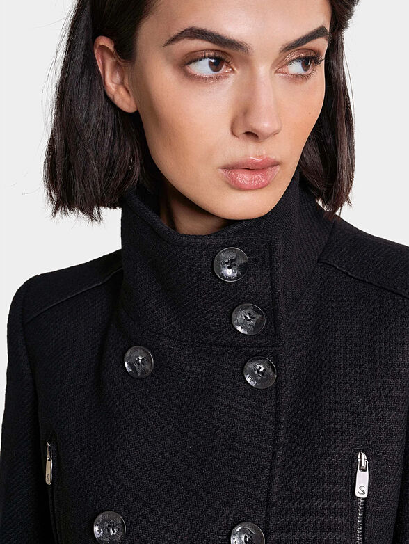 Long duffle coat with detail - 4