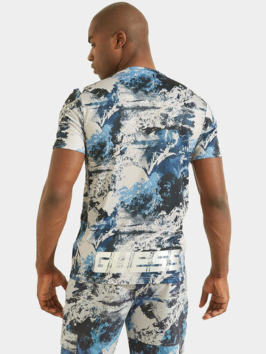 ROWLAND T-shirt with print in blue color - 3
