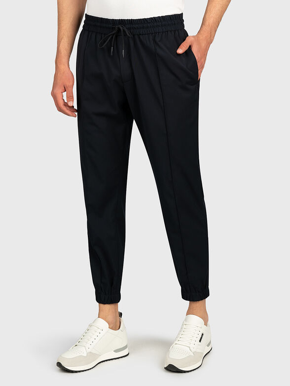 Trousers in dark blue color - 4