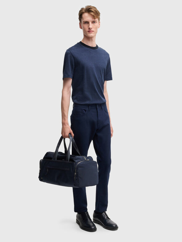 Cotton T-shirt with oval neckline - 2