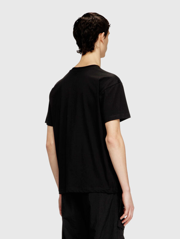 Black cotton t-shirt - 2
